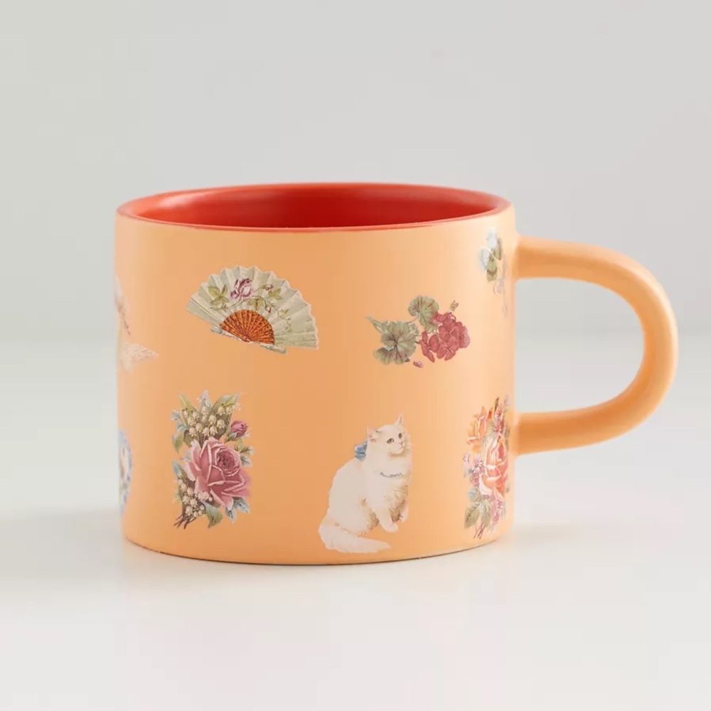 Urban Outfitters Hidden Icon Peekaboo Ceramic Mug Brand New